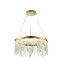 Bano French Gold Crystal Ceiling Lights Diyas Ringed & Square Crystal Fittings Bano French Gold Crystal Ceiling Lights Diyas Ringed & Square Crystal Fittings